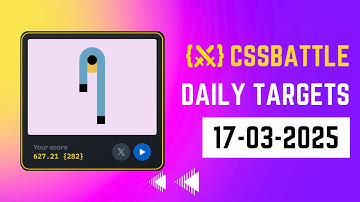 CSS Battle Daily Target Solution | March 17, 2025 | HTML CSS