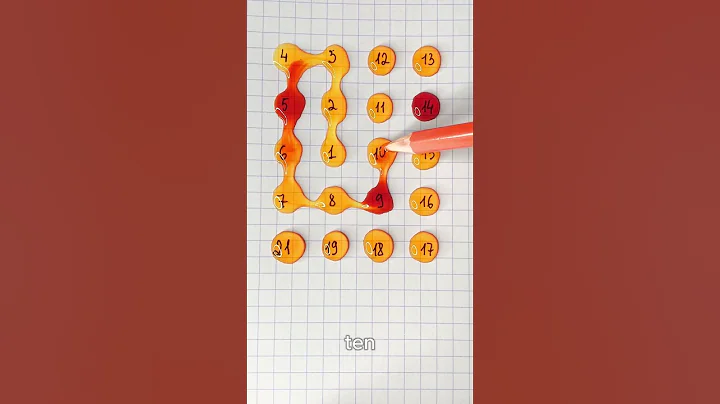 Draw a starlight line with numbers 1-21 #english #englishspeaking #quiz #numbers #shortsfeed