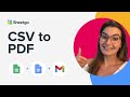 How to transform CSV TO PDF automatically