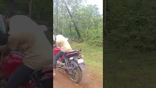 Pulsar 150 bike burnout, watch till the end 🥵🥵 #shorts #trending