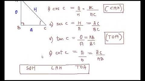 Introduction to Trigonometry (Labelling sides, Trigonometric ratios, finding sides & angles).