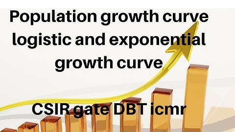 Population growth curve | logistic and exponential growth curve CSIR net important topics