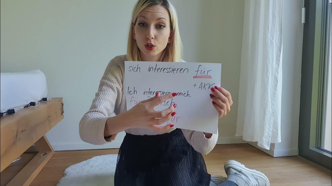 sich interessieren für/interessiert sein an/Interesse haben an ???!! YouTube