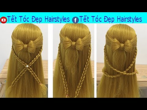 Tết Tóc Dự Tiệc Đẹp Đơn Giản - Tết Tóc Đi Đám Cưới | Easy Party Hairstyles 2019 For Girls