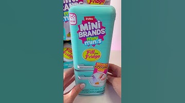 Mini Brands Fill the Fridge mini refrigerator #fillthefridge #minibrands #minifood #minifridge