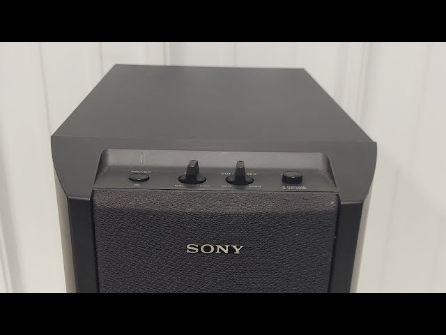 Sony Active Subwoofer SA-W303 - YouTube