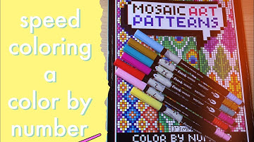 Coloring time lapse 📚🖍 | Mosaic Art Patterns by Sachin Sachdeva