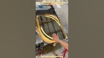Diy vanity mirror with lights and touch switch sensor. #manufacturer #ledlights #mirror #mirrorwork