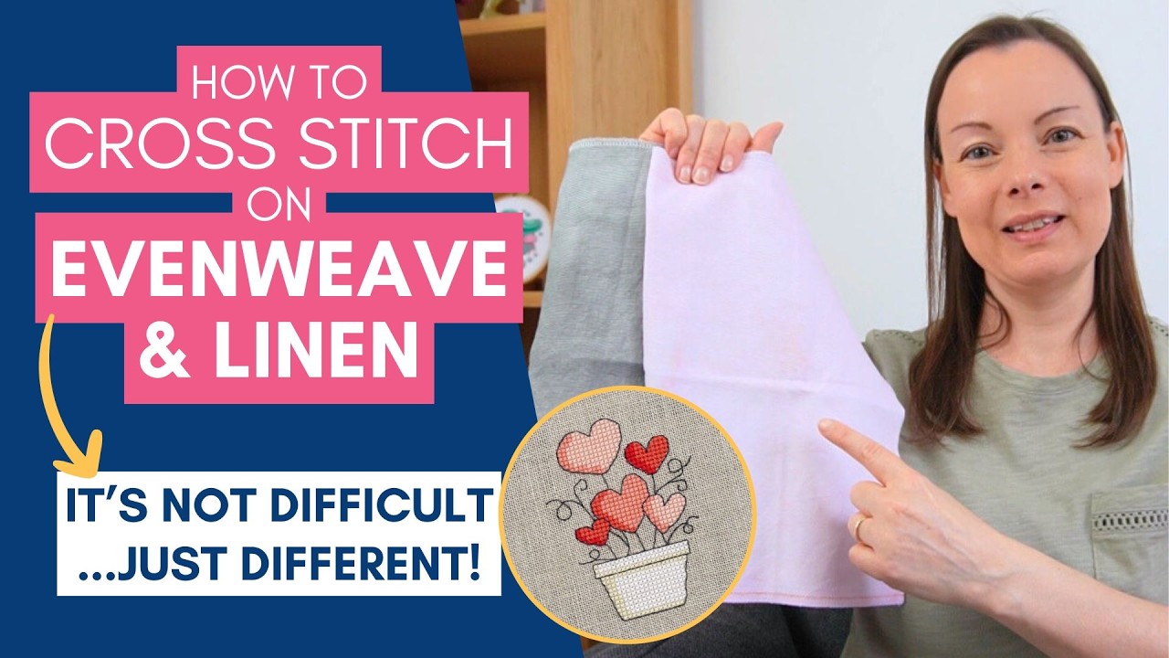 How to Cross Stitch 'over two' on Evenweave and Linen with Ease 🪡