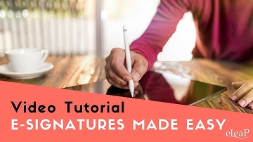 E-Signatures in eLeaP LMS - 21 CFR Part 11 Compliant LMS