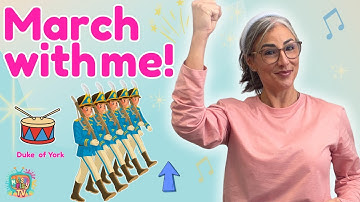 Grand Old Duke of York | Action Song for Toddlers | March With Me | Messy Play TV