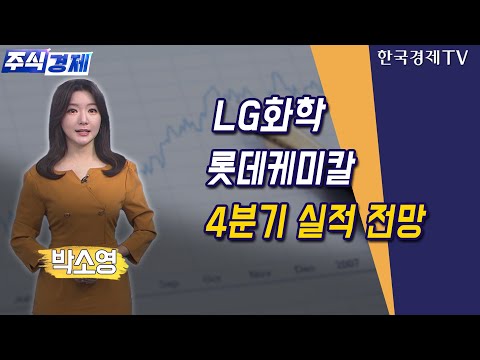 LG화학·롯데케미칼 4분기 실적 전망 / 박소영 캐스터 / 주식경제 / 한국경제TV