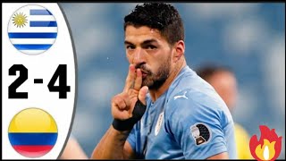 Uruguay vs Colombia 2-4 All Goals & Extended Highlights 2021