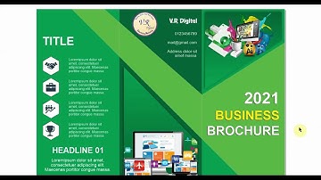 Tri Fold Brochure Design in Corel Draw | Corel draw Tutorial