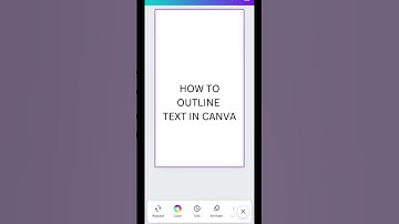 How to create outline text effect in #canva #canvatipsandtricks #canvatutorial #design