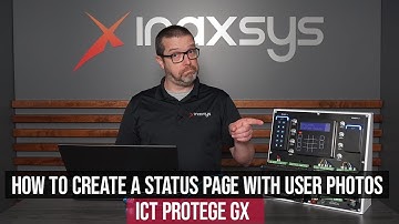 How to create a status page with user photos with ICT Protege GX