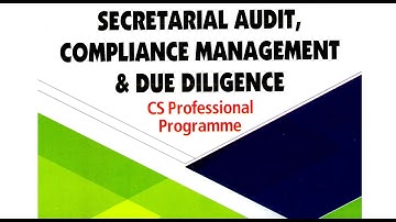 secretarial audit compliance management and due diligence