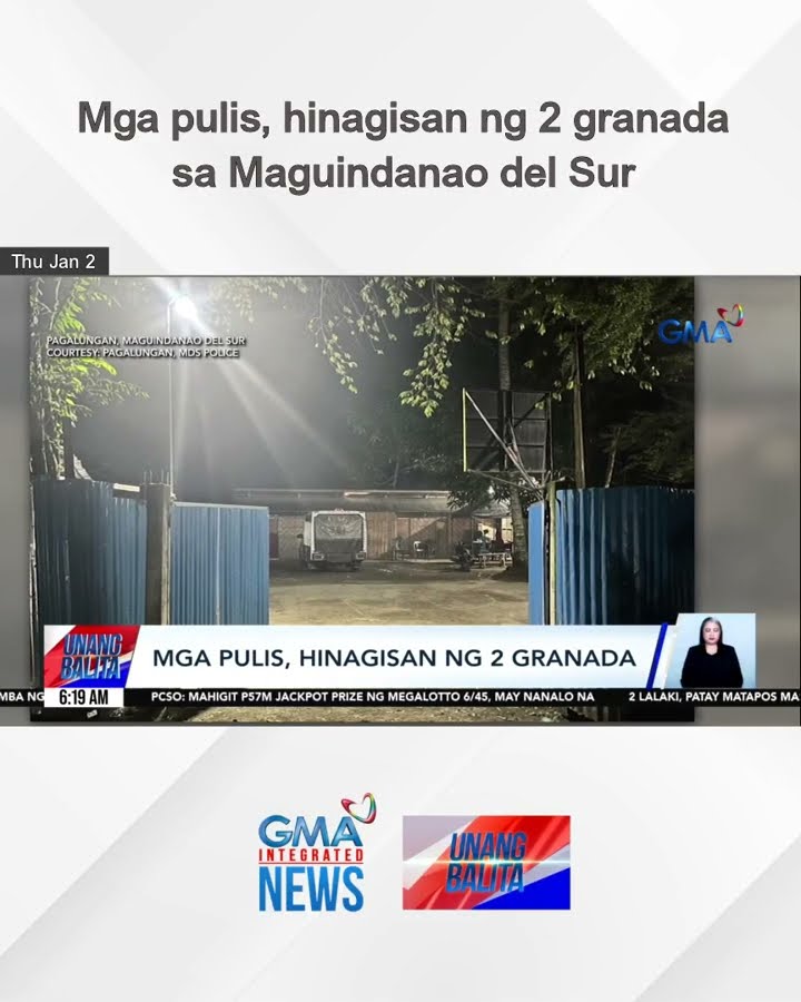 Mga pulis, hinagisan ng 2 granada sa Maguindanao del Sur | Unang Balita
