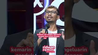 Stand Up Ridwan Remin: "Beli Face Shield Harga 15 Juta"