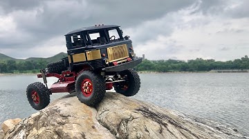 WPL C/B24 Hybrid 1:16 Scale RC by the Lake. B24 Cab on a C24 Chassis.