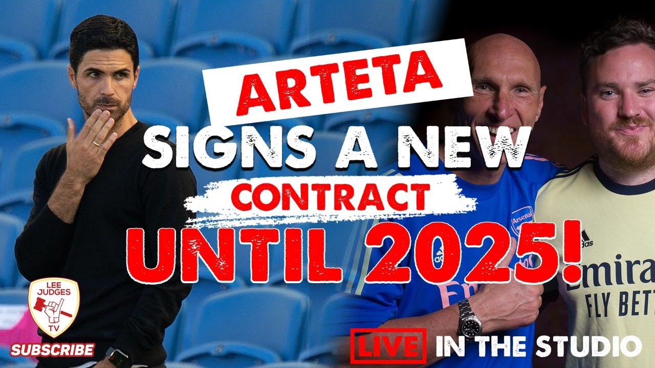 MIKEL ARTETA SIGNS A NEW CONTRACT UNTIL 2025 😱 LIVE IN THE STUDIO