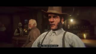 Arthur Gets Drunk with Lenny Funny Moment - Red Dead Redemption 2 (A Quiet Time Mission) screenshot 1