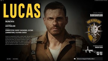 Call of Duty Vanguard Operators Intro LUCAS