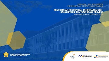 Workshop Penyusunan RPS dengan Pendekatan OBE dan RPS case method dan project-based learning