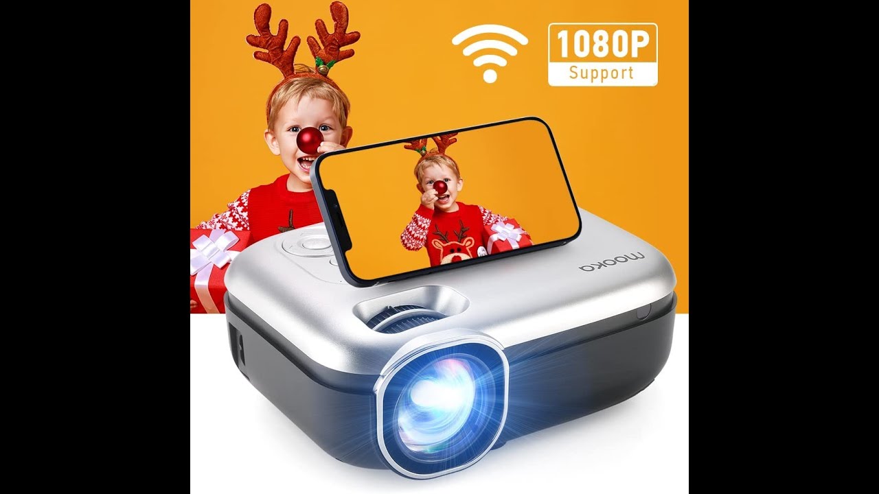 MOOKA Projector Review, Pros & Cons WiFi 1080P Projector YouTube