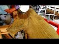 POURING WATER OVER SLABS TO REVEAL THE GOLD HIDDEN UNDER THE BARK