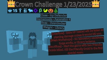 Crown Challenge 1/23/2025 - Randomly Generated Droids