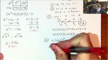 Alg 2: 5.6 Lesson The Fundamental Theorem of Algebra