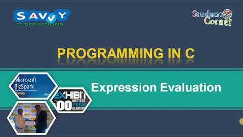 [2020]-Programming in C - expression evaluation
