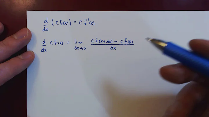 The Constant Multiple Rule - Intuitive Proof