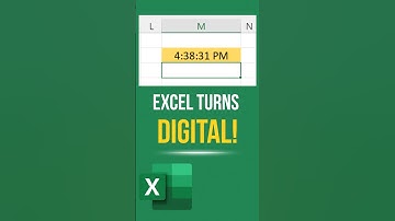 Excel Turns Digital! | Watch Live Clock