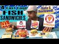Fast food FISH SANDWICHES REVIEW -NEW from Popeyes & Wendys, Burger King & McDonalds Fish Sandwiches