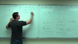Calculus 1 Lecture 3.2:  A BRIEF Discussion of Rolle's Theorem and MeanValue Theorem.