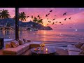 Gentle Piano with Ocean Waves and Fireplace 🌊 Peaceful Night Ambience for Sleep