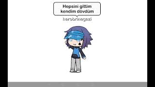 Hepsini Gittim Kendim Dövdüm (Gacha Life) 😜
