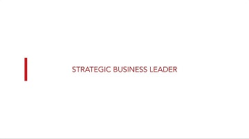Strategic Professional exams: Strategic Business Leader (SBL)