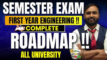 SEMESTER EXAM|FIRST YEAR ENGINEERING|COMPLETE ROADMAP|ALL UNIVERSITY|PRADEEP GIRI SIR
