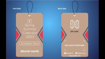 How to make Clothing Hangtag in adobe illustrator.