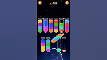 Water Sort Game Level - 122 Without Boosters | Puzzle Games #entertainment #puzzle #games