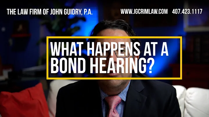 What Happens at a Bond Hearing?