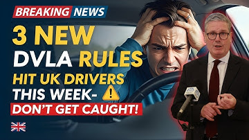 🚗 DVLA Confirms 3 New Driving Rules Starting This Week — Don’t Get Caught Out!