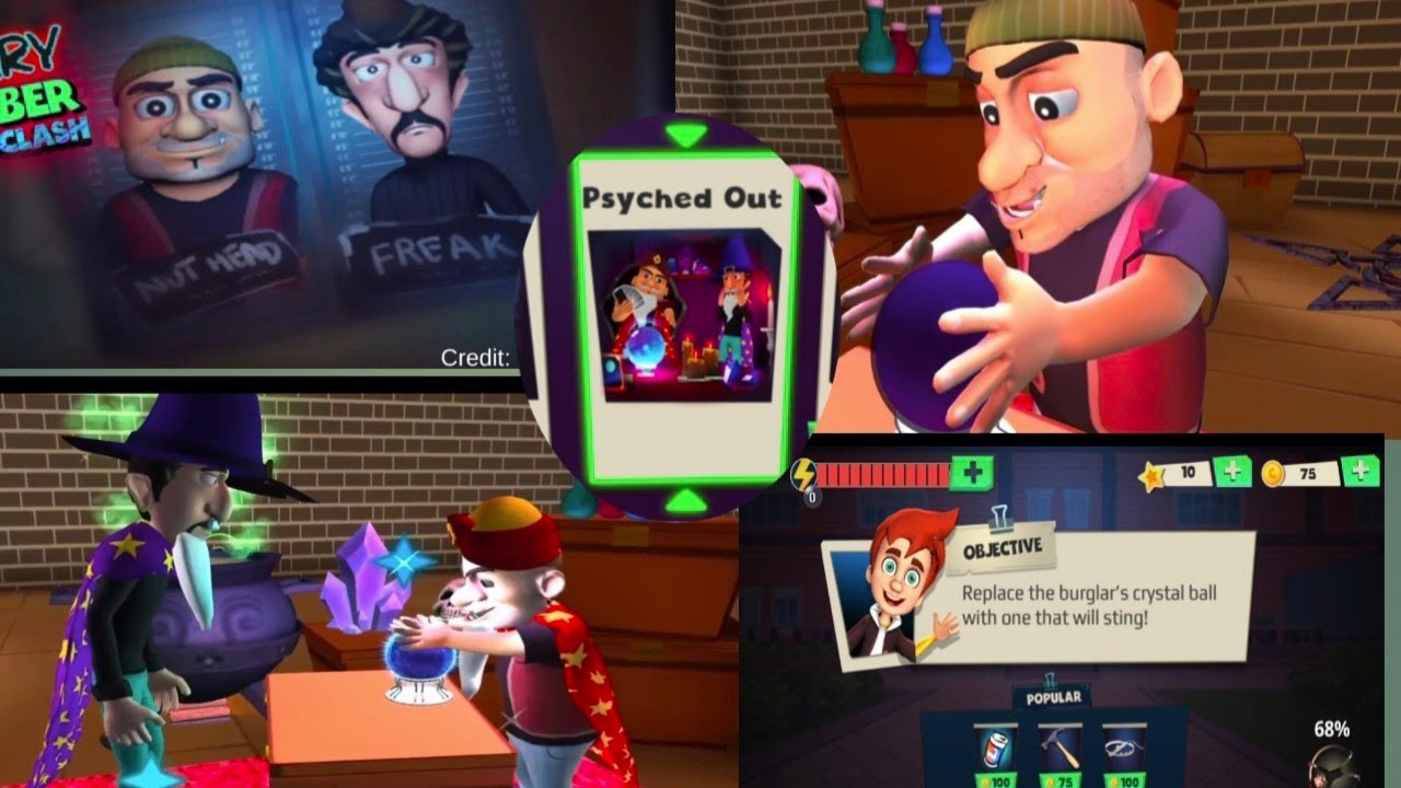 Scary robbers , psyched Out , replace the burglar's crystal ball with one that will sting!