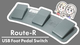 ☆未使用　ルートアール USBフットペダルスイッチ 3ペダル RI-FP3MG ルートアール USBフットペダルスイッチ 3ペダル RI-FP3MG