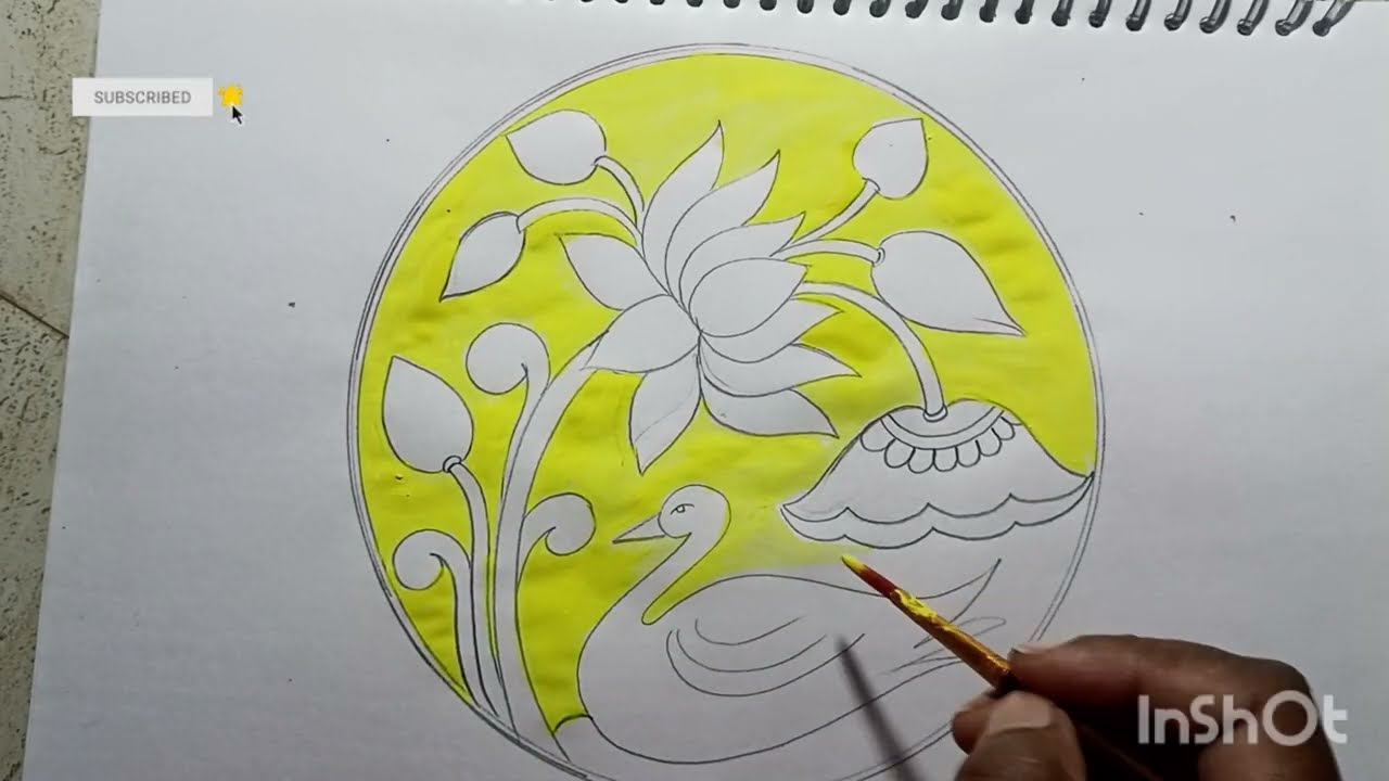 Алехан || как нарисовать лотос алекхан рисунок в круге