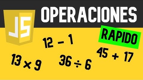👉 Como hacer OPERACIONES MATEMATICAS en JAVASCRIPT 😱