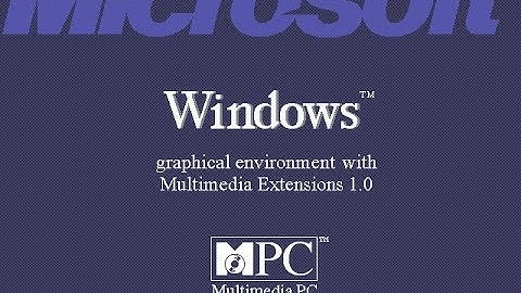 Windows Graphical Environment with Multimedia Extensions 1.0 Sounds